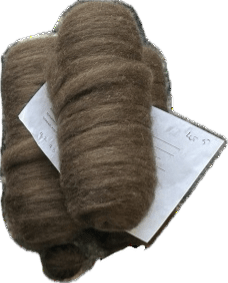 Dark Brown Wool Roving